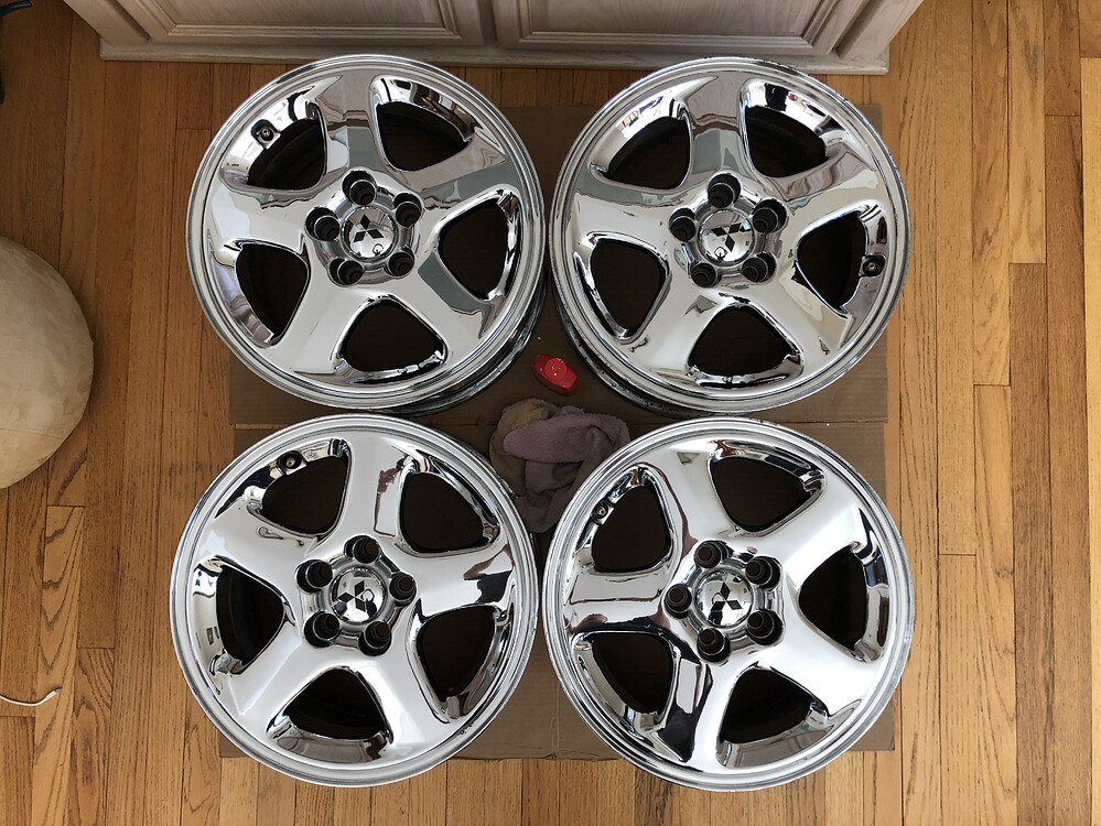 OEM Chrome Wheels for 1993 VR4 - Show & Shine - 3000GT / GTO Restoration